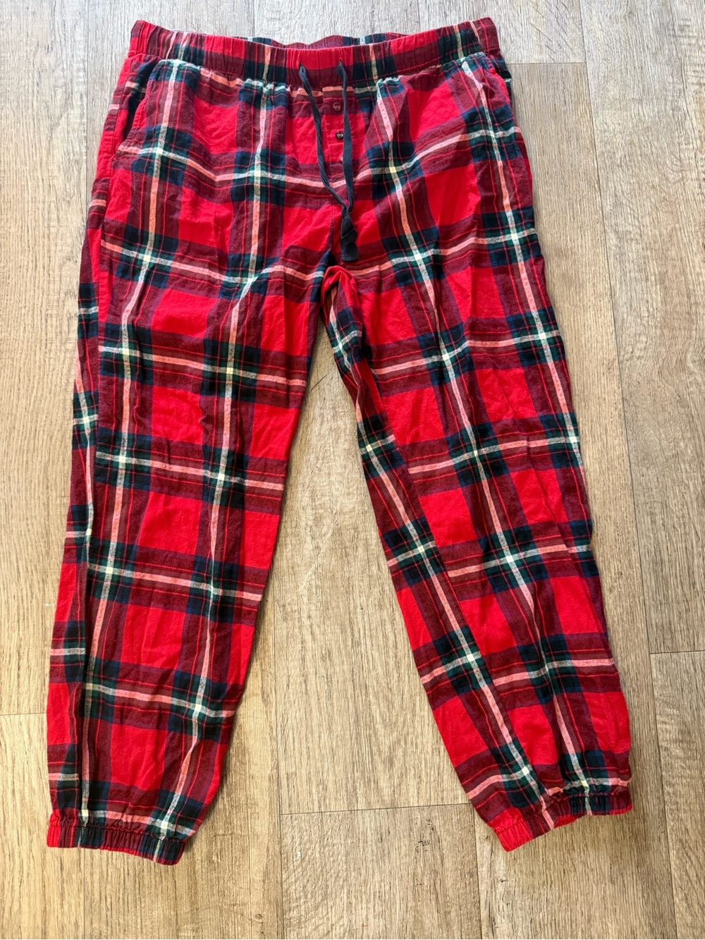 stars above Red Plaid Women's Pants